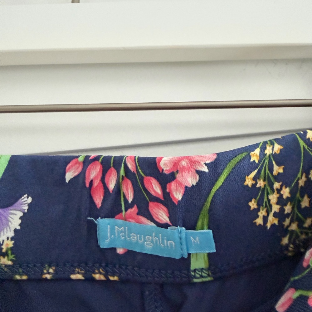 Floral Mini Skirt in Navy by J. McLaughlin - Picture 2 of 2
